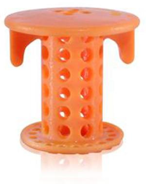 SinkShroom® (Orange) The Hair Catcher That Prevents Clogged Bathroom Sink Drains